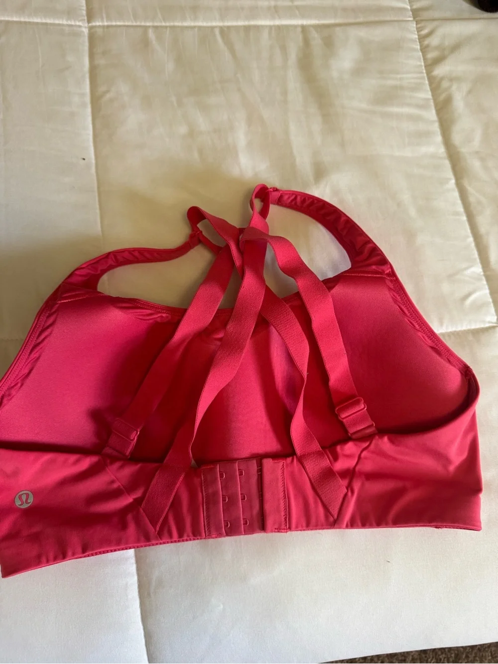 lululemon athletica Hot Pink High-Neck Strappy Sports Bra